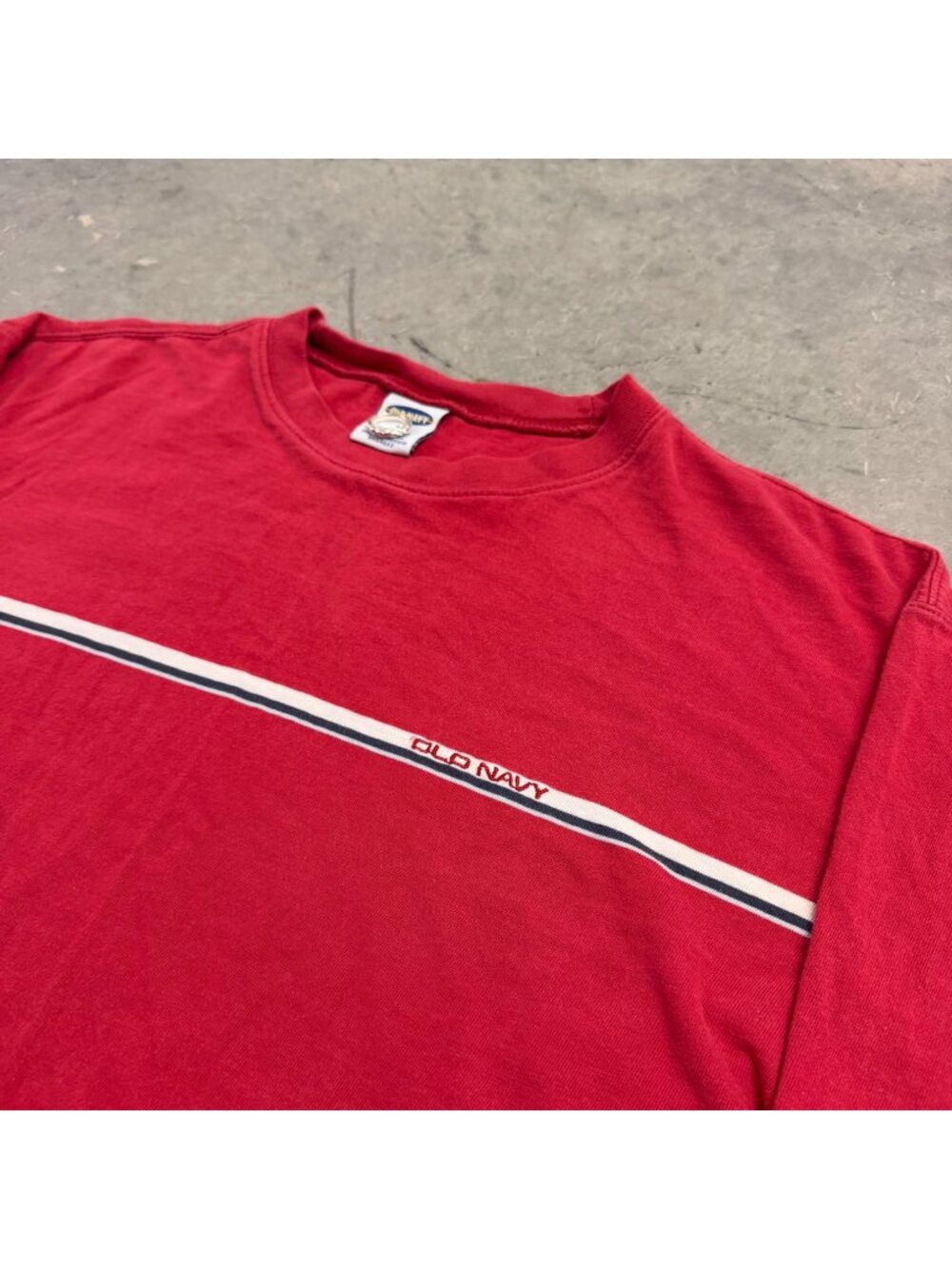 Old Navy 1990s Chest Stripe Long Sleeve T-Shirt
